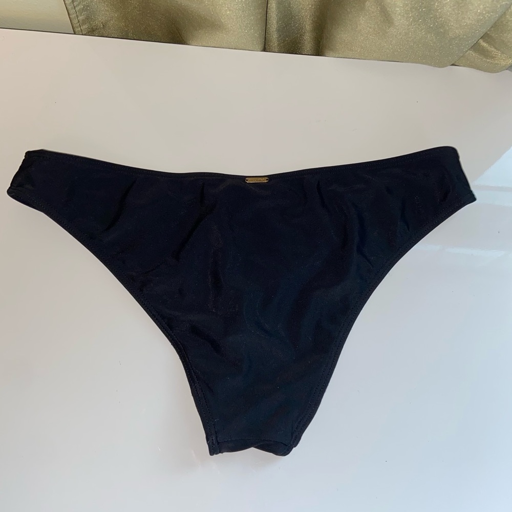 Hollister Black Cheeky Bikini Bottoms